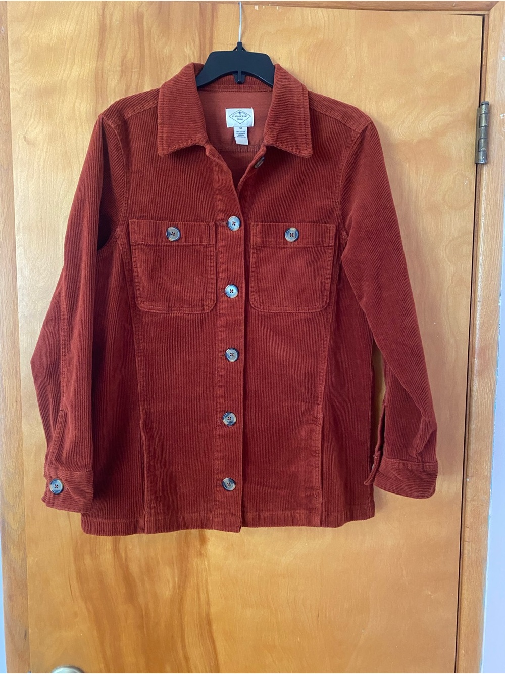 St. John's Bay Rust Corduroy Button-Up Jacket